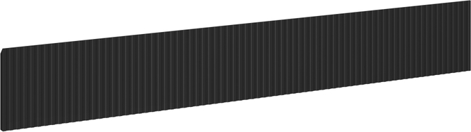 Mexen Rivel front ryflowany do korpusu szafki łazienkowej 140 x 20 cm, czarny mat - 91A20-1400-235-1-71