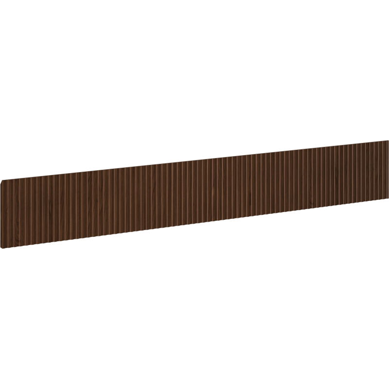 Mexen Rivel front geribbeld voor badkamerkastlichaam 120 x 20 cm, noten - 91A20-1200-235-1-86