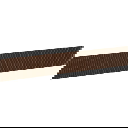 Mexen Rivel front geribbeld voor badkamerkastlichaam 120 x 20 cm, noten - 91A20-1200-235-1-86