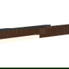 Mexen Rivel front geribbeld voor badkamerkastlichaam 120 x 20 cm, noten - 91A20-1200-235-1-86
