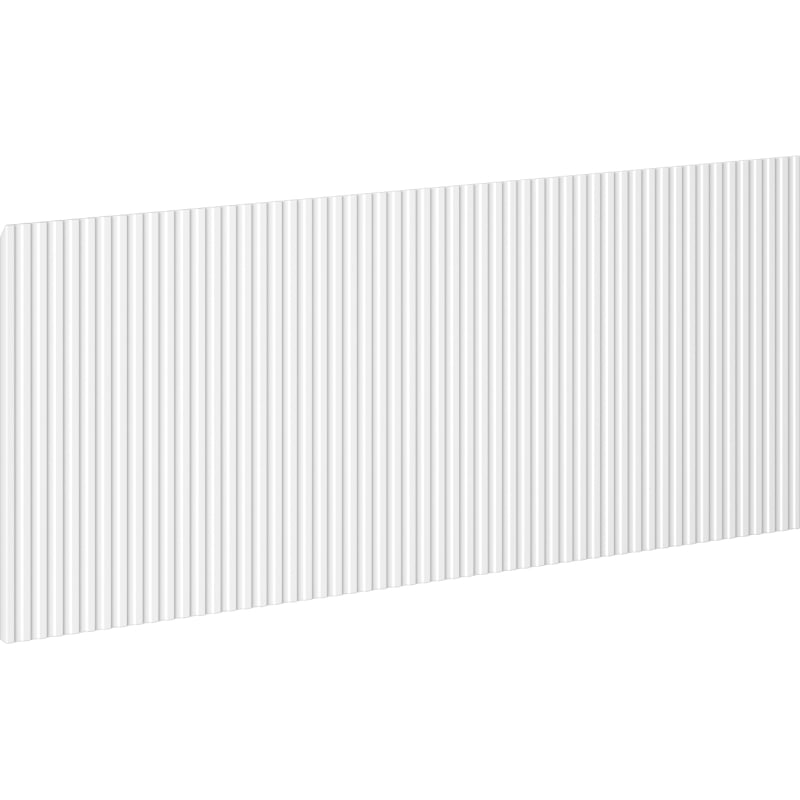 Mexen Rivel Front geriffelt für Badezimmerschrankkorpus 100 x 43,5 cm, weiß matt - 91A20-1000-470-1-01