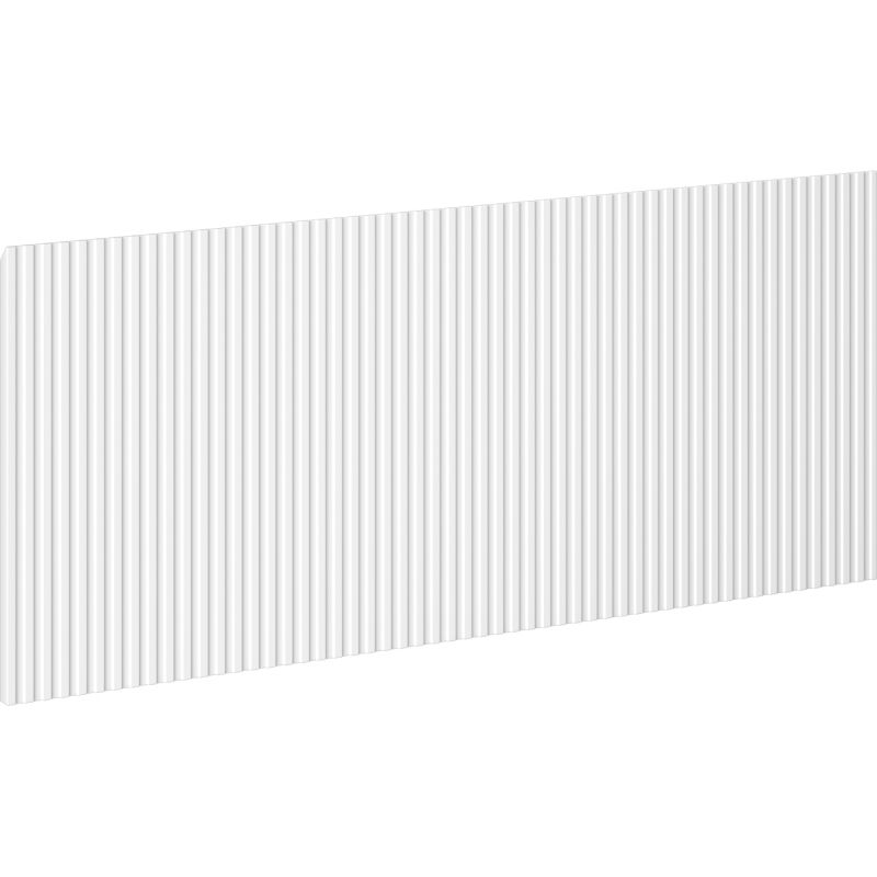 Mexen Rivel geribbeld frontpaneel voor badkamerkast 100 x 43,5 cm, wit mat - 91A20-1000-470-1-01