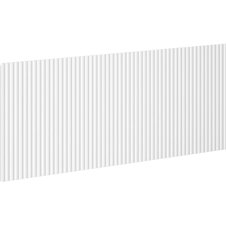 Mexen Rivel Front geriffelt für Badezimmerschrankkorpus 100 x 43,5 cm, weiß matt - 91A20-1000-470-1-01