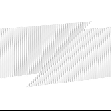 Mexen Rivel geribbeld frontpaneel voor badkamerkast 100 x 43,5 cm, wit mat - 91A20-1000-470-1-01