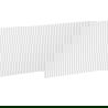 Mexen Rivel geribbeld frontpaneel voor badkamerkast 100 x 43,5 cm, wit mat - 91A20-1000-470-1-01
