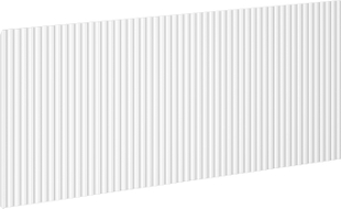 Mexen Rivel front ryflowany do korpusu szafki łazienkowej 120 x 43,5 cm, biały mat - 91A20-1200-470-1-01