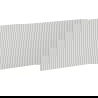 Mexen Rivel gegroefde voorkant voor badkamerkast 90 x 43,5 cm, grijs mat - 91A20-0900-470-1-62