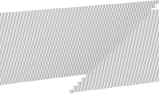Mexen Rivel façade rainurée pour meuble de salle de bain 100 x 43,5 cm, gris mat - 91A20-1000-470-1-62