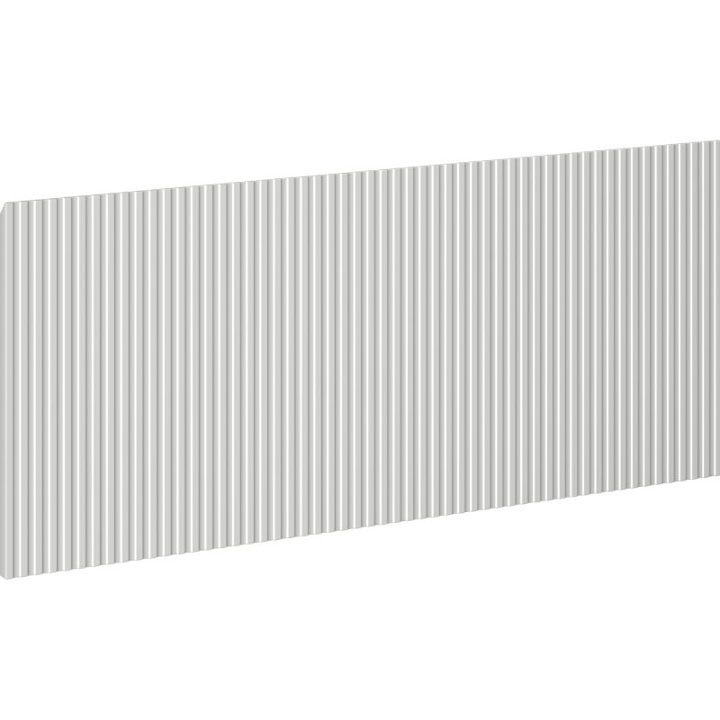 Mexen Rivel geribbelde voorkant voor badkamermeubelkast 120 x 43,5 cm, grijs mat - 91A20-1200-470-1-62