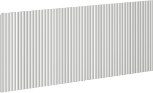 Mexen Rivel front ryflowany do korpusu szafki łazienkowej 120 x 43,5 cm, szary mat - 91A20-1200-470-1-62