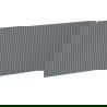Mexen Rivel gegroefde front voor badkamerkast 90 x 43,5 cm, grafiet mat - 91A20-0900-470-1-66