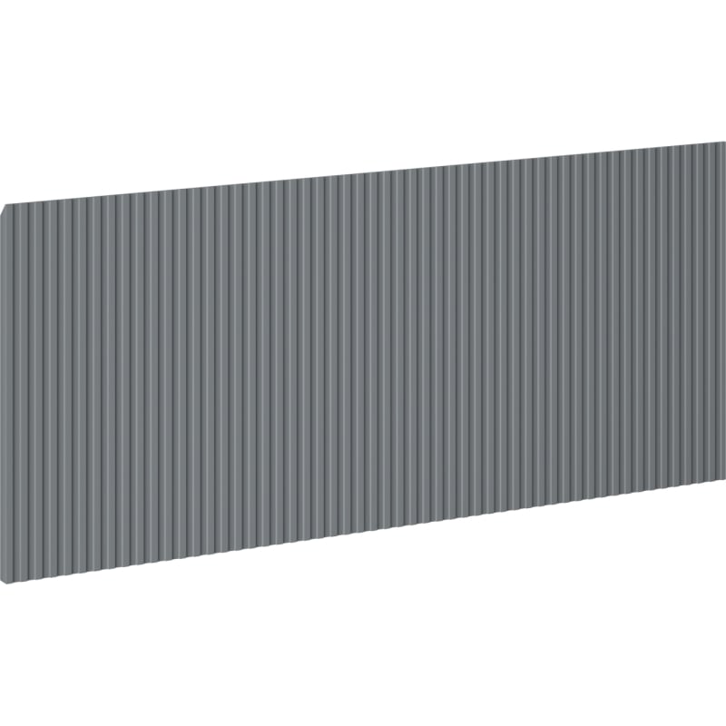 Mexen Rivel front scanalato per corpo del mobile bagno 120 x 43,5 cm, grafite opaco - 91A20-1200-470-1-66