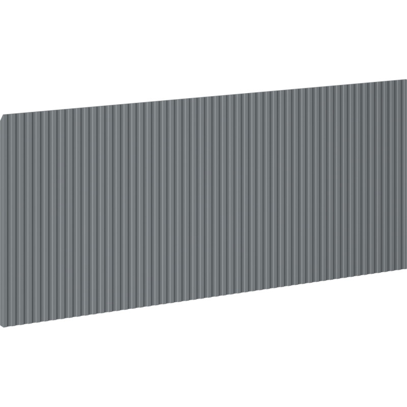 Mexen Rivel geribbeld frontpaneel voor badkamerkast 120 x 43,5 cm, mat grafiet - 91A20-1200-470-1-66