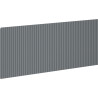 Mexen Rivel front scanalato per corpo del mobile bagno 120 x 43,5 cm, grafite opaco - 91A20-1200-470-1-66