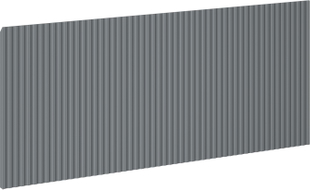Mexen Rivel geribbeld frontpaneel voor badkamerkast 120 x 43,5 cm, mat grafiet - 91A20-1200-470-1-66