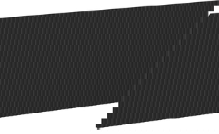 Mexen Rivel framsida räfflad för badrumsskåp 90 x 43,5 cm, svart matt - 91A20-0900-470-1-71