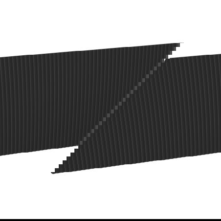 Mexen Rivel Front gerillt für Waschtischunterschrank 100 x 43,5 cm, schwarz matt - 91A20-1000-470-1-71