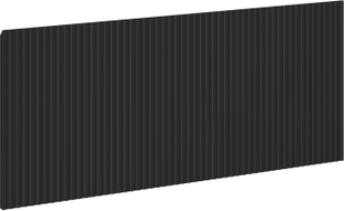 Mexen Rivel front ryflowany do korpusu szafki łazienkowej 100 x 43,5 cm, czarny mat - 91A20-1000-470-1-71