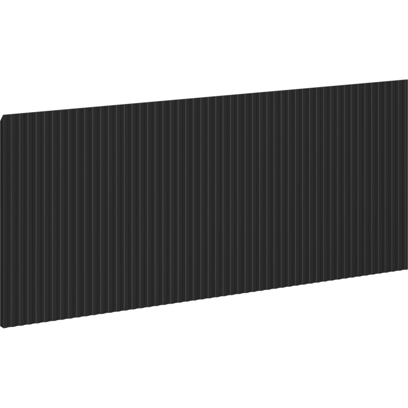 Mexen Rivel ribitud esipaneel vannitoakapi korpusele 120 x 43,5 cm, must matt - 91A20-1200-470-1-71