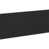 Mexen Rivel Front geriffelt für Badezimmerschrankschrank 120 x 43,5 cm, schwarz matt - 91A20-1200-470-1-71