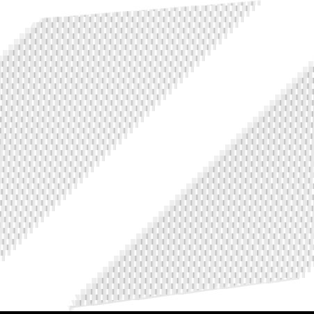 Mexen Rivel voorkant geribbeld voor badkamerkast 35 x 43,5 cm, wit mat - 91A21-0350-470-1-01