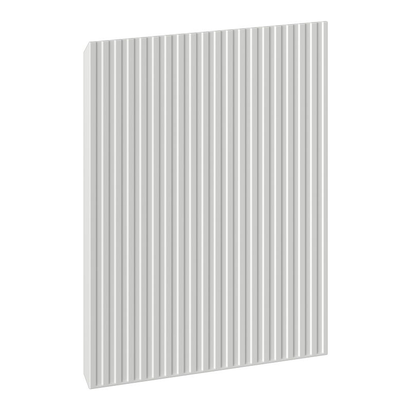 Mexen Rivel geprofileerde front voor badkamerkast 35 x 43,5 cm, grijs mat - 91A21-0350-470-1-62