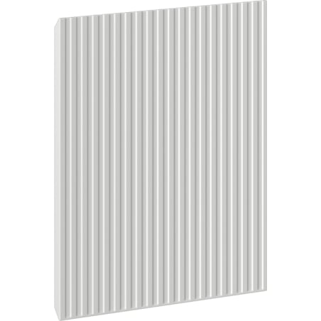 Mexen Rivel frente canelado para corpo de armário de casa de banho 40 x 43,5 cm, cinza mate - 91A21-0400-470-1-62