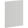 Mexen Rivel frente canelado para corpo de armário de casa de banho 40 x 43,5 cm, cinza mate - 91A21-0400-470-1-62