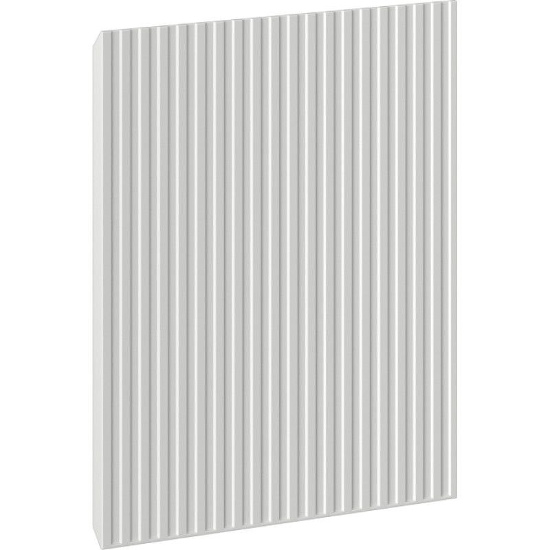 Mexen Rivel façade rainurée pour caisson de meuble de salle de bain 45 x 43,5 cm, gris mat - 91A21-0450-470-1-62