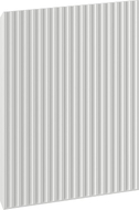 Mexen Rivel façade rainurée pour caisson de meuble de salle de bain 45 x 43,5 cm, gris mat - 91A21-0450-470-1-62