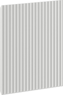 Mexen Rivel Front, gerillt für den Badezimmerschrankkorpus 45 x 43,5 cm, Grau matt - 91A21-0450-470-1-62