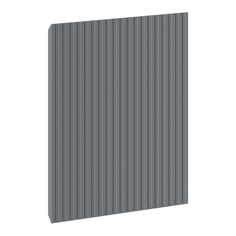 Mexen Rivel Front gerillt für Waschtischunterschrank 35 x 43,5 cm, Graphit matt - 91A21-0350-470-1-66