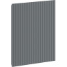 Mexen Rivel geribbeld front voor badkamerkast lichaam 40 x 43,5 cm, mat grafiet - 91A21-0400-470-1-66