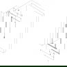 Mexen Velar L Duschwand zum Schieben Walk-in 120 x 200 cm, transparent 8 mm, gebürstetes Gun Gray - 871-120-003-03-66