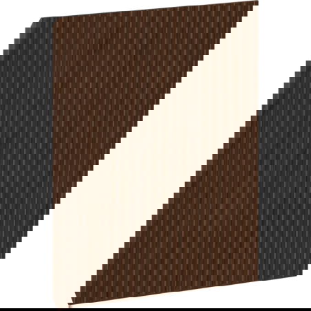 Mexen Rivel façade rainurée pour corps de meuble de salle de bains 40 x 43,5 cm, noyer - 91A21-0400-470-1-86