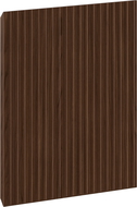 Mexen Rivel geribbelde voorkant voor badkamerkastframe 40 x 43,5 cm, walnoot - 91A21-0400-470-1-86