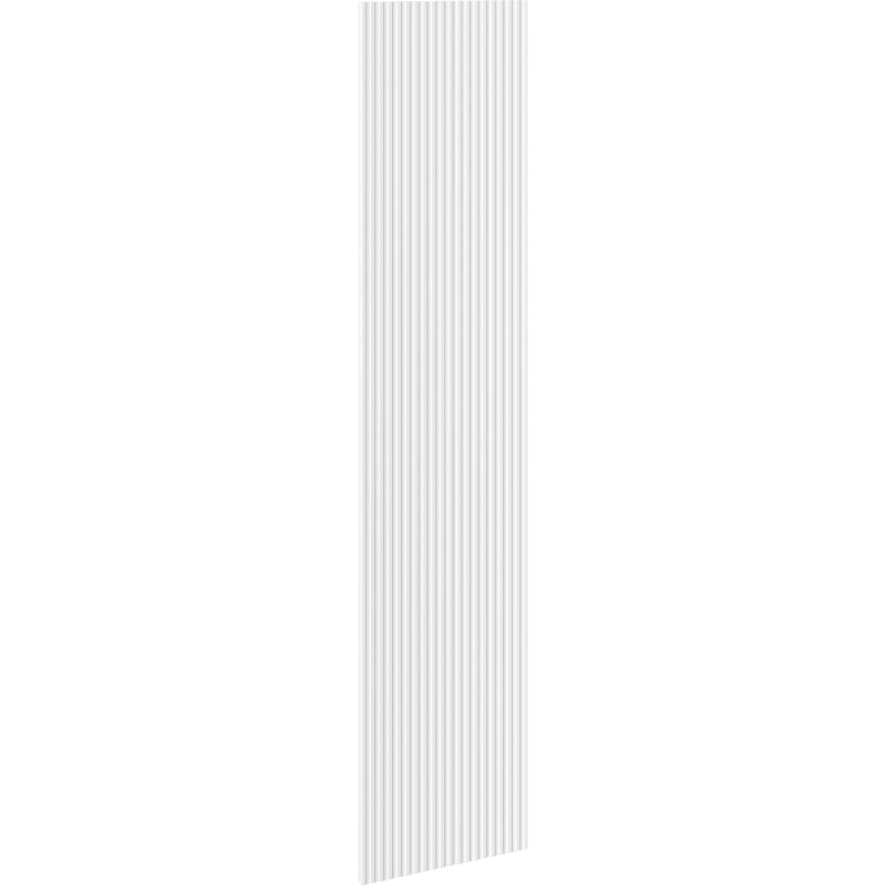 Mexen Rivel Front geriffelt für den Schrankkorpus 35 x 160 cm (1 St.), weiß matt - 91A21-1600-300-1-01