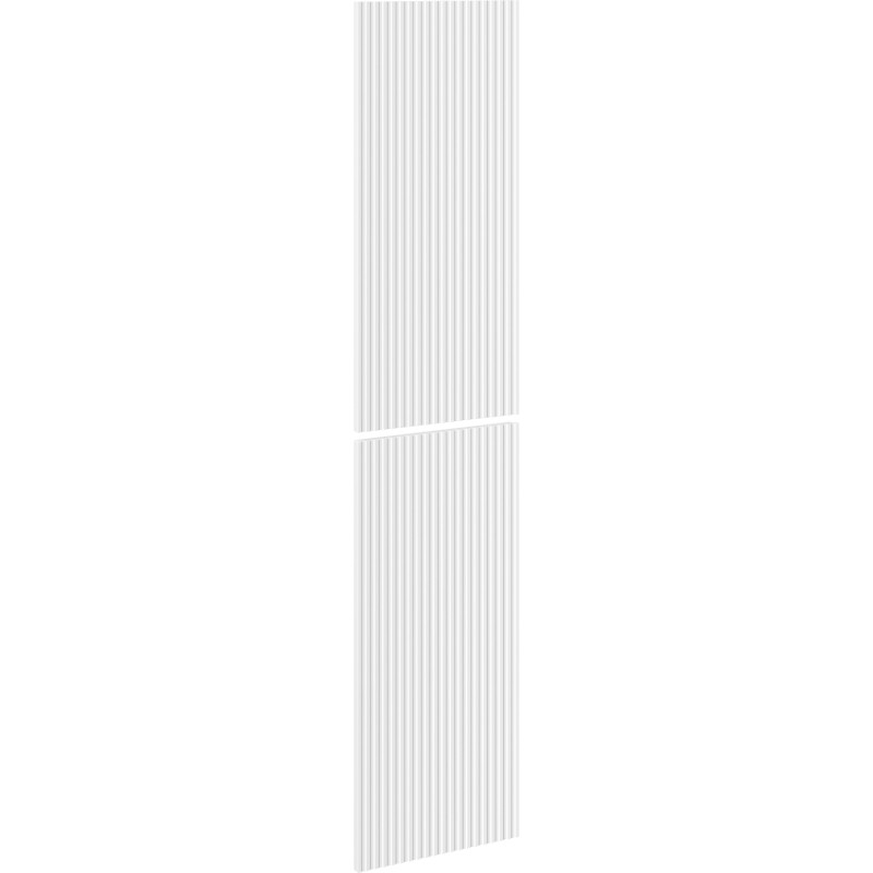 Mexen Rivel frente ranurado para el cuerpo de armario de baño 35 x 80 cm (2 piezas), blanco mate - 91A21-1600-300-2-01