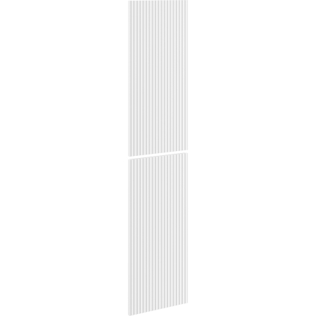 Mexen Rivel frente ranurado para el cuerpo de armario de baño 35 x 80 cm (2 piezas), blanco mate - 91A21-1600-300-2-01