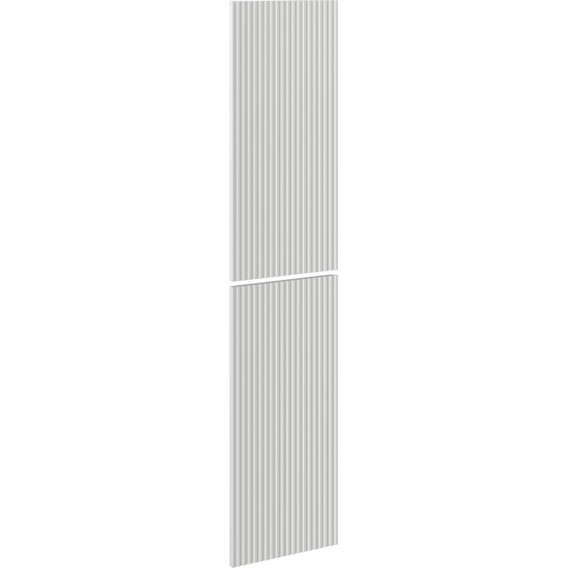 Mexen Rivel framsida räfflad för skåpstomme i badrum 35 x 80 cm (2 st.), grå matt - 91A21-1600-300-2-62