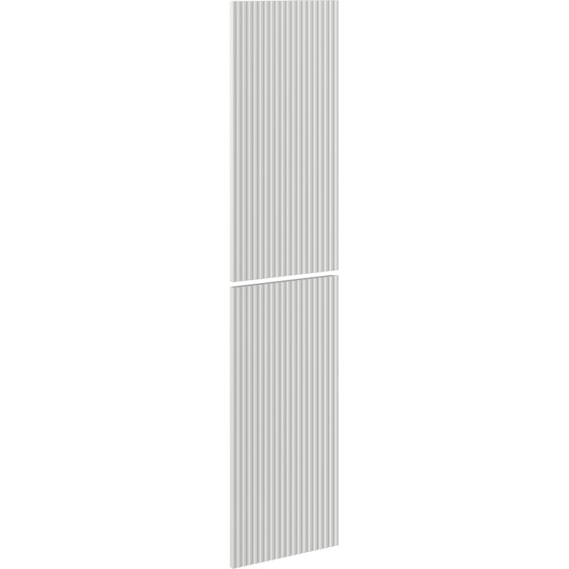 Mexen Rivel frente biselado para el cuerpo del armario de baño 35 x 80 cm (2 uds.), gris mate - 91A21-1600-300-2-62