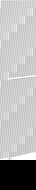 Mexen Rivel fluted front for bathroom cabinet body 35 x 80 cm (2 pcs), matte gray - 91A21-1600-300-2-62