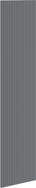 Mexen Rivel geribbelde voorkant voor kastbehuizing badkamer 35 x 160 cm, mat grafiet - 91A21-1600-300-1-66
