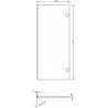 Mexen Rivel frente acanalado para el cuerpo del armario del baño 35 x 80 cm (2 uds.), grafito mate - 91A21-1600-300-2-66