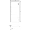 Mexen Rivel Front geriffelt für den Badezimmerschrankkorpus 35 x 80 cm (2 Stk.), Eiche - 91A21-1600-300-2-81