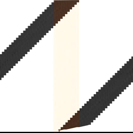 Mexen Rivel sprednji del rebrast za omarico kopalniške omarice 35 x 160 cm (1 kos), oreh - 91A21-1600-300-1-86