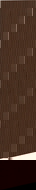 Mexen Rivel grooved front for bathroom cabinet body 35 x 160 cm (1 pc.), walnut - 91A21-1600-300-1-86