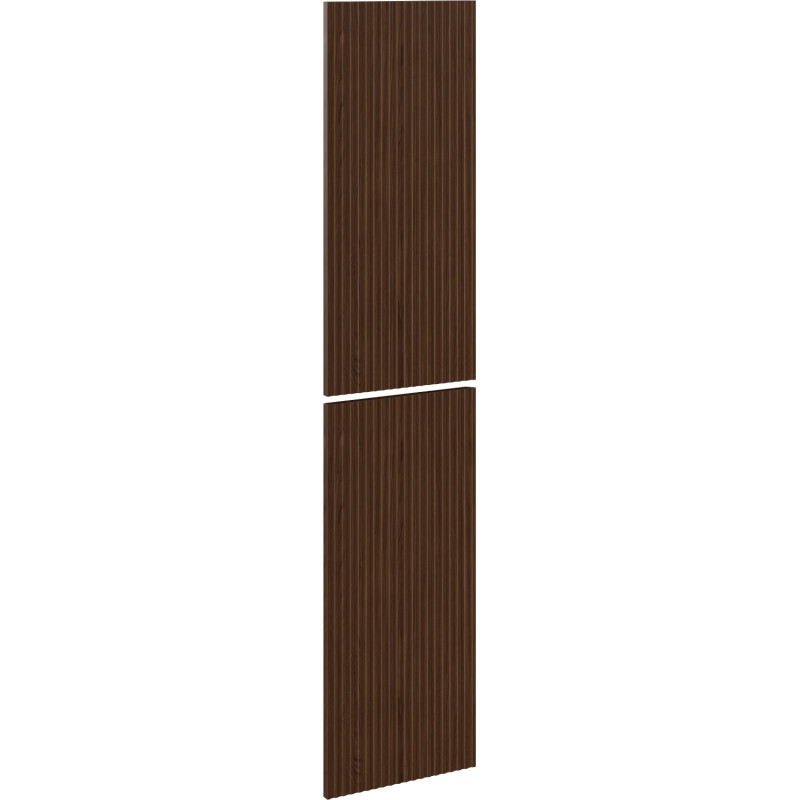 Mexen Rivel frente ranurado para el cuerpo del armario de baño 35 x 80 cm (2 piezas), nogal - 91A21-1600-300-2-86