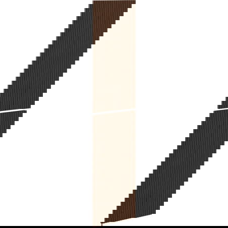 Mexen Rivel μπροστινό πτυχωτό πλαίσιο για το σώμα ντουλαπιού μπάνιου 35 x 80