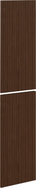 Mexen Rivel façade rainurée pour le corps de l'armoire de salle de bain 35 x 80 cm (2 pièces), noyer - 91A21-1600-300-2-86